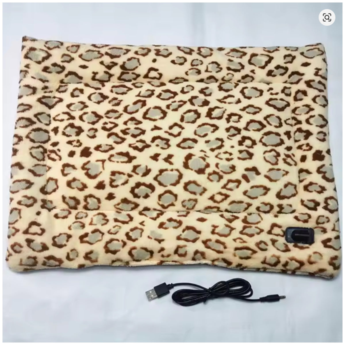 Waterproof USB Pet Heating Pad Heated Mat Blanket Electric Soft Adjustable Temperature Plush for Puppies, Small Dogs & Cats.