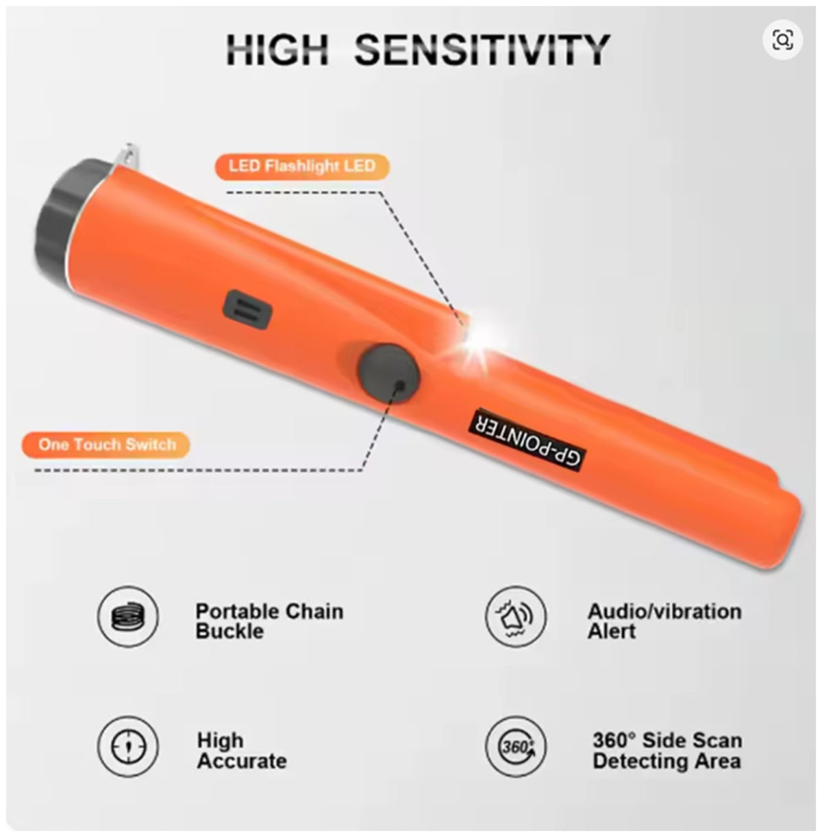 Pro GP-Pointer Handheld Metal Detector