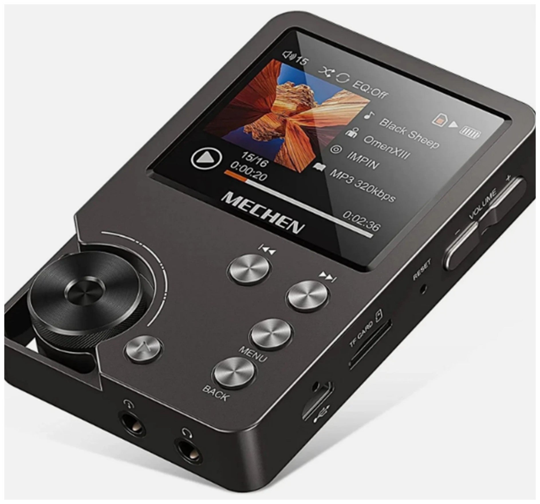 HiFi MECHEN-M30 Lossless MP3 Player with 64GB Card, Up to 256GB Support