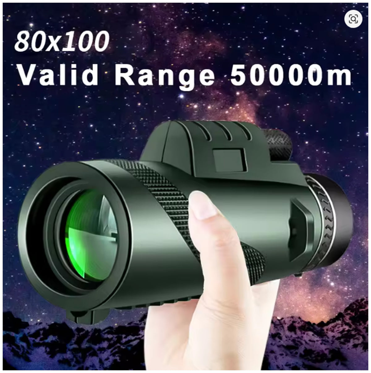 80x100 HD ZOOM Powerful Monocular Telescope