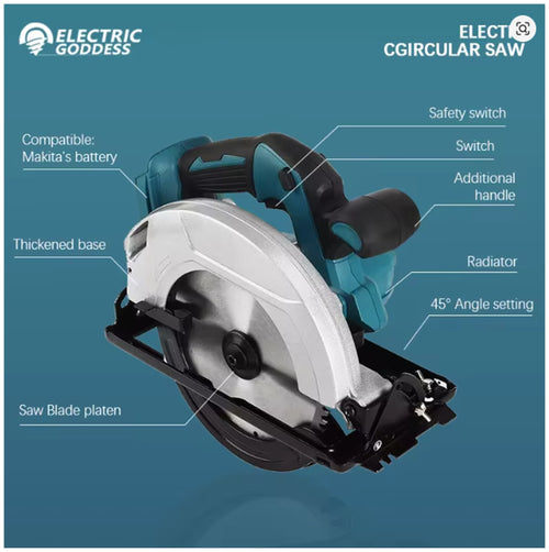 18v Circular Saw, Brushless 5 Inch Electric Circular Saw Cordless