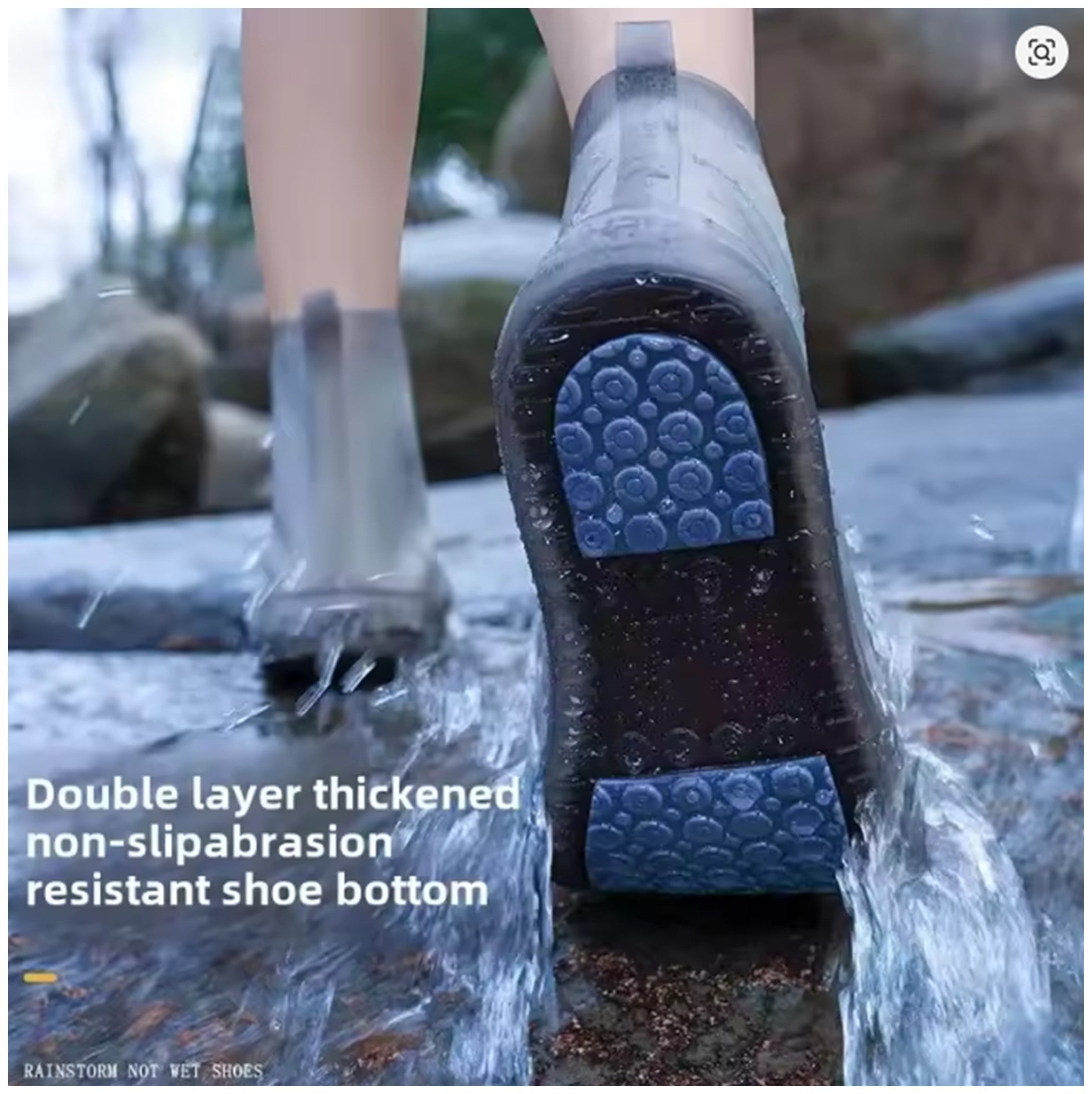 Reusable Walking Shoes Rainy Day Lightweight Thick Wear-resistant Silicone Daily Household Items Rain Shoe Covers.