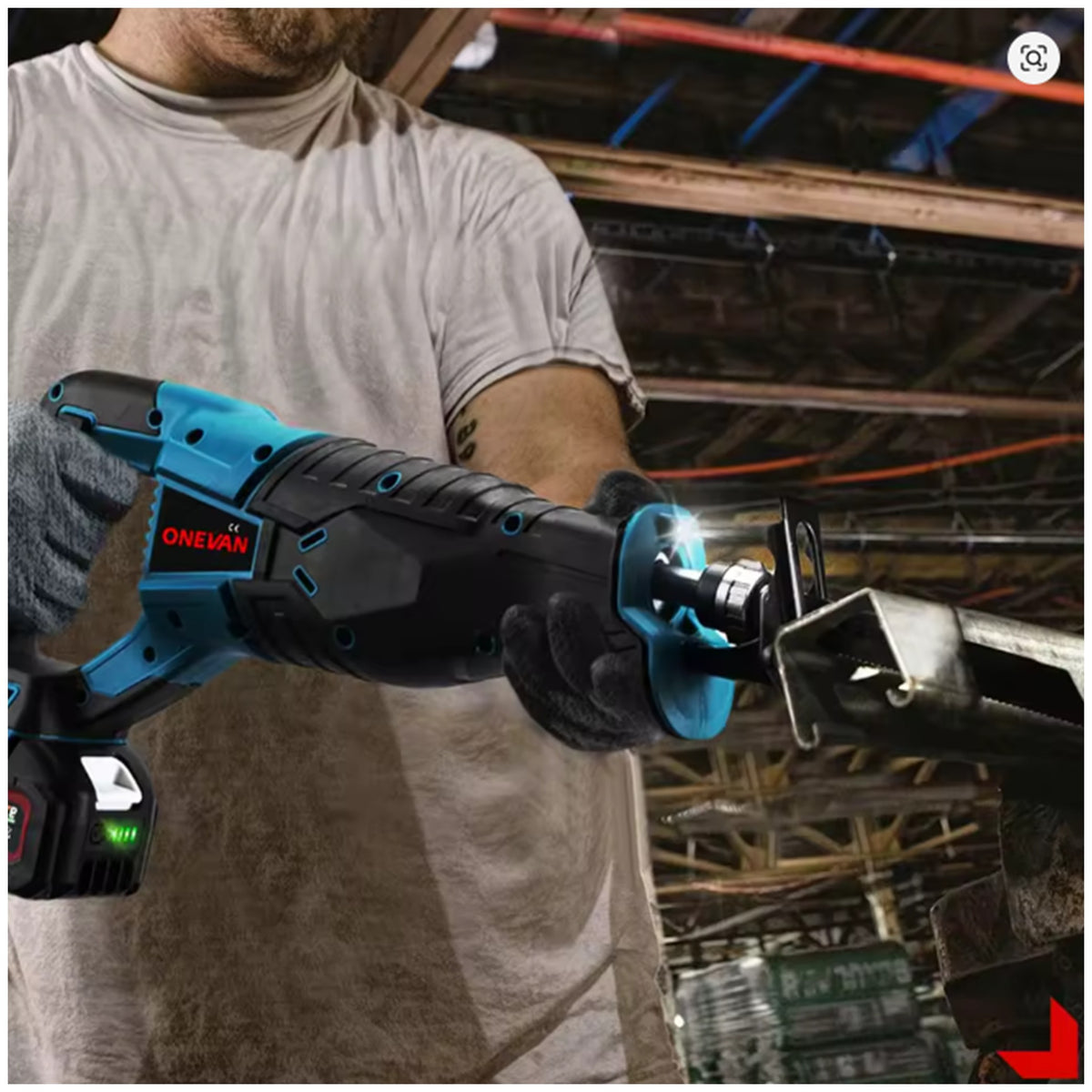ONEVAN 3000W Brushless Cordless Reciprocating Saw.