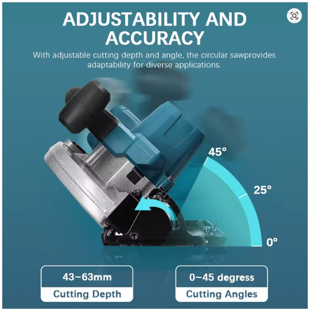 18v Circular Saw, Brushless 5 Inch Electric Circular Saw Cordless