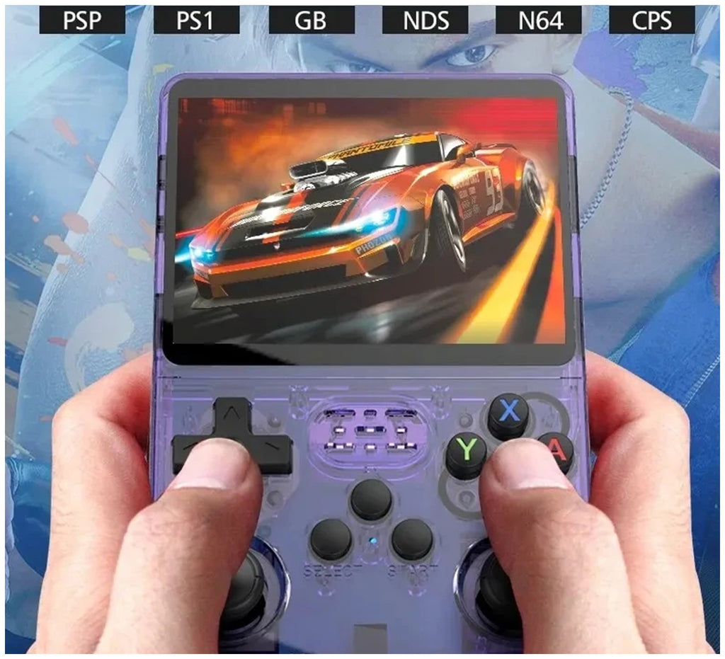 R36S new retro game console 3.5-inch Linux open-source system portable handheld game console with 128GB large memory