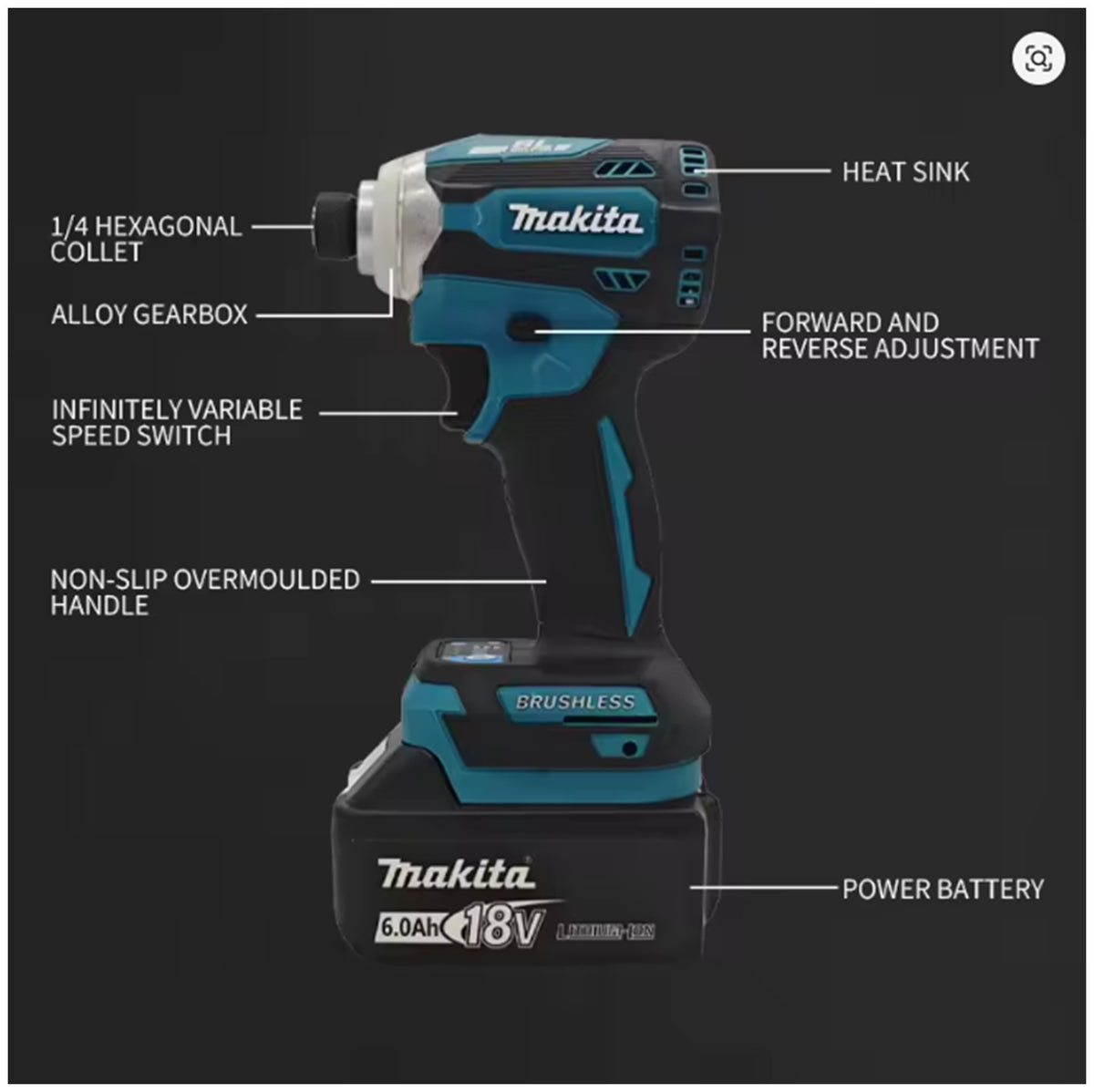Makita DTD171 18V Brushless Impact Driver