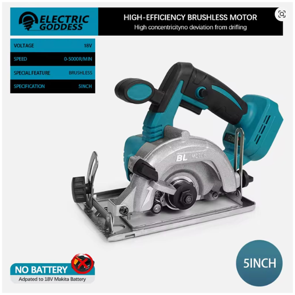 18v Circular Saw, Brushless 5 Inch Electric Circular Saw Cordless