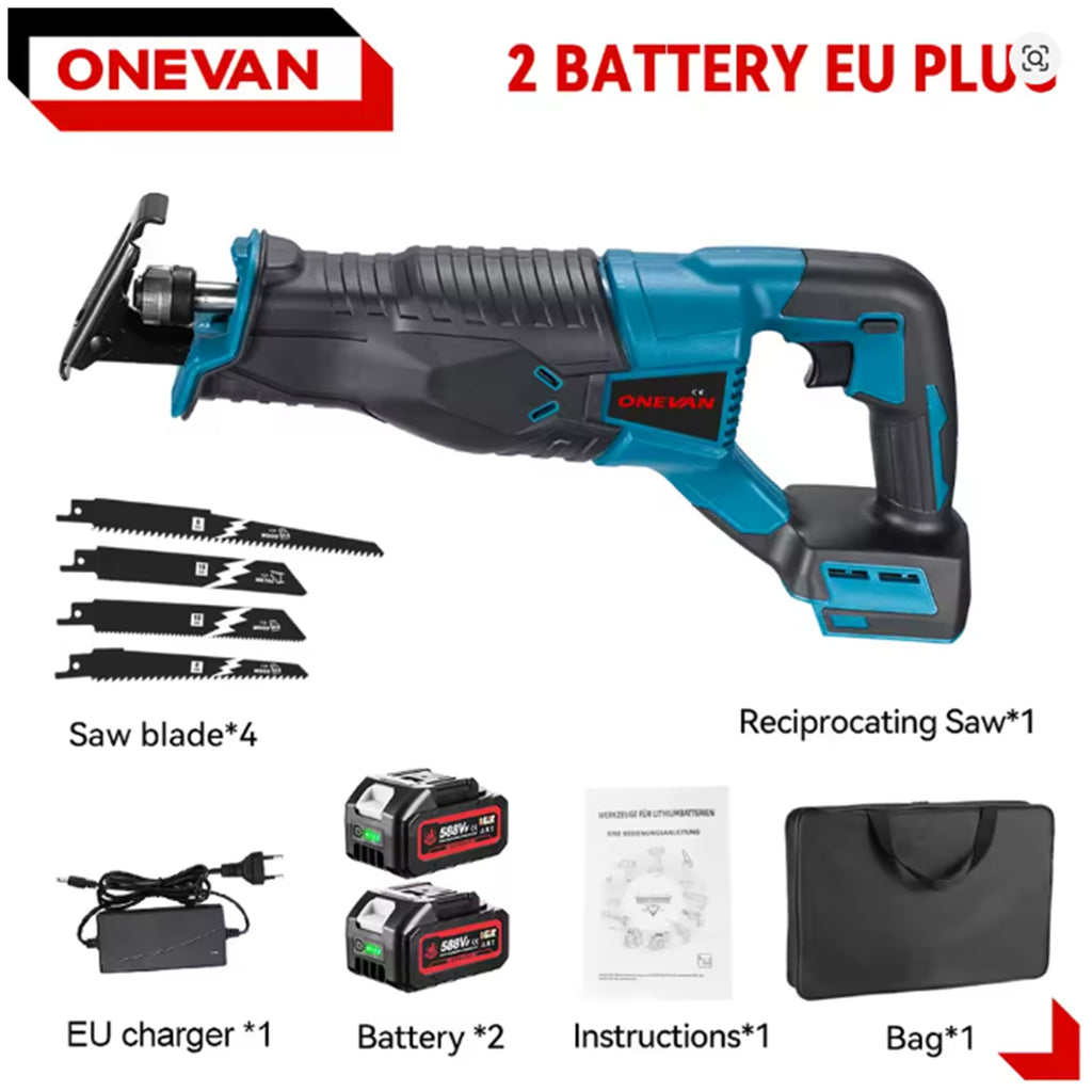 ONEVAN 3000W Brushless Cordless Reciprocating Saw.