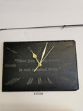 Slate Plaque Clock 300x200mm