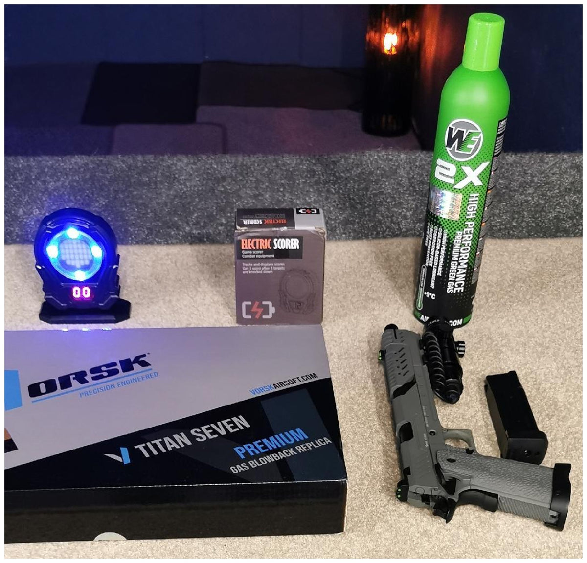 LaserGunner Dry-Fire Laser Indoor Training System for Target Shooting Practice