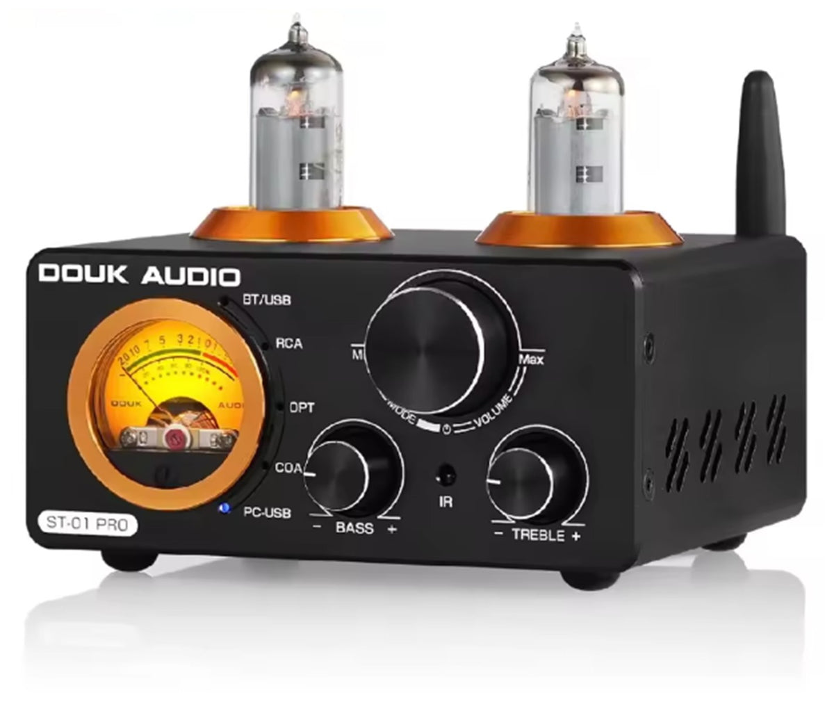 HiFi Bluetooth 5.0 Vacuum Tube Amplifier & Indoor/Outdoor Speakers