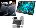 Mini PC Windows 11 Pro Intel Core i9 8950HK/i3-6100U Computer 16GB DDR4 1/2TB SSD, Amoudo 15.6 Inch 1920x1080P 60HZ Portable Monitor & Wireless keyboard and mouse