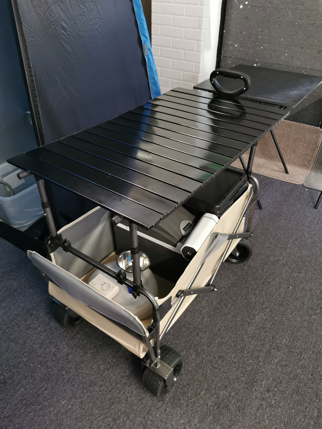 Camping Trolley with Table Board